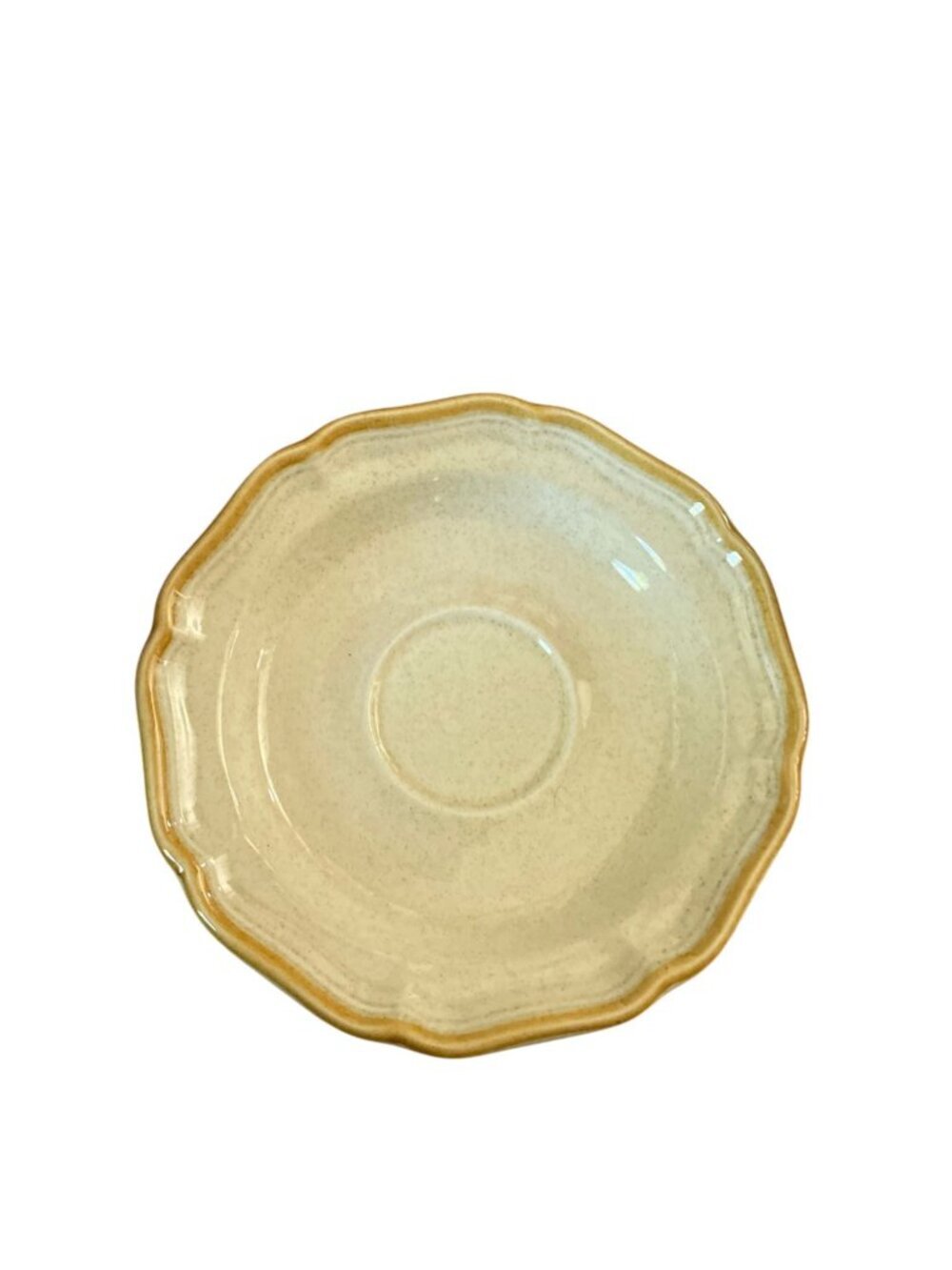 Mikasa Garden Club Fresh Floral EC 404 Stoneware Yellow Coffee Mugs and Saucers - Picture 2 of 9